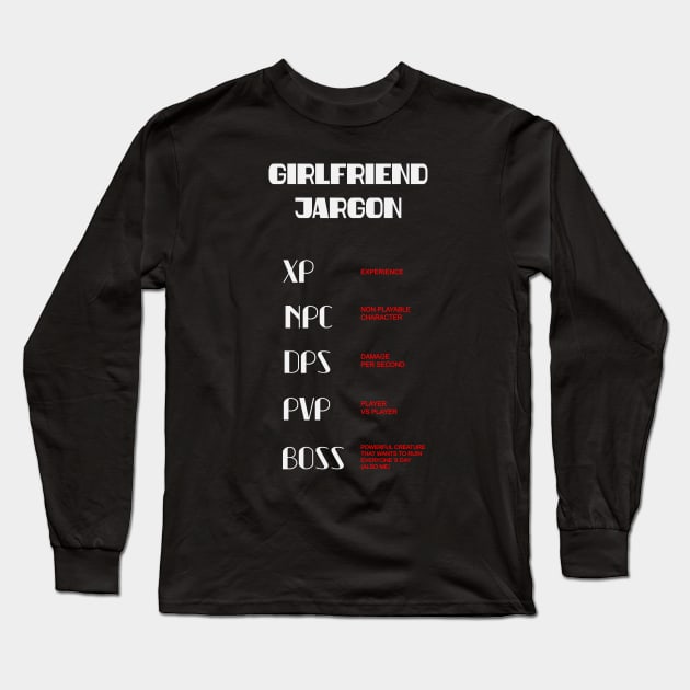 Girl gamer design Long Sleeve T-Shirt by Cherubic